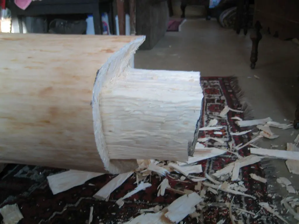 Loft lumber main beam tenon 02